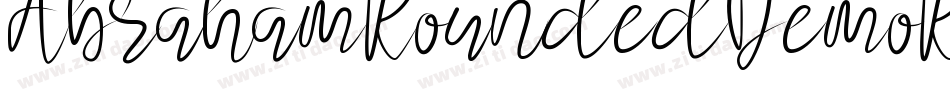 AbrahamRoundedDemoRounded-nRApP字体转换