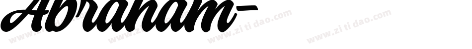 Abraham字体转换