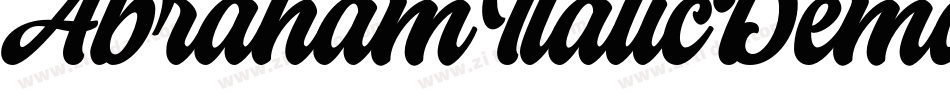 AbrahamItalicDemoItalic-51yMG字体转换