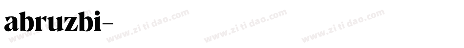 abruzbi字体转换