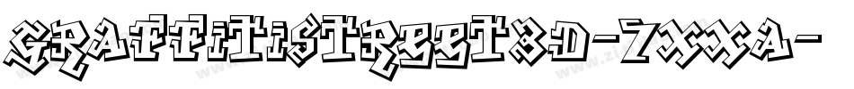 GraffitiStreet3D-7xXA字体转换