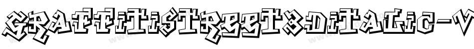 GraffitiStreet3DItalic-vzdO字体转换