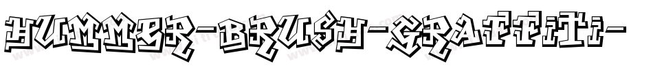 Hummer-Brush-Graffiti字体转换