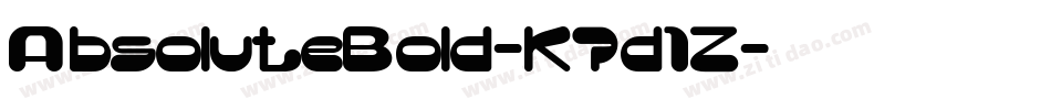 AbsoluteBold-K7d1Z字体转换