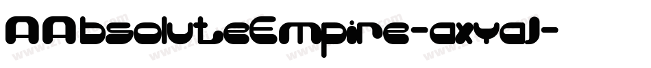 AAbsoluteEmpire-axyaJ字体转换