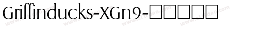 Griffinducks-XGn9字体转换