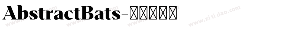 AbstractBats字体转换