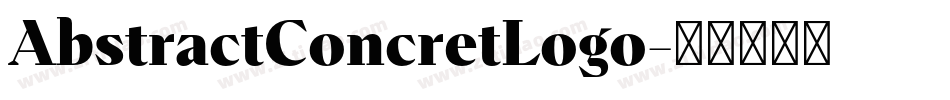 AbstractConcretLogo字体转换