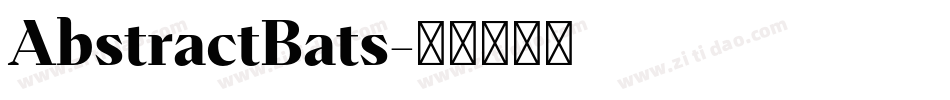 AbstractBats字体转换