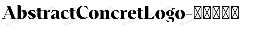 AbstractConcretLogo字体转换