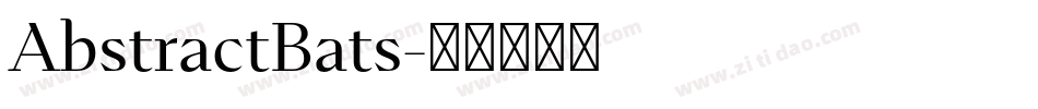 AbstractBats字体转换