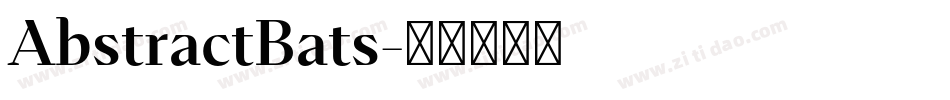 AbstractBats字体转换