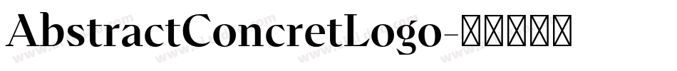AbstractConcretLogo字体转换