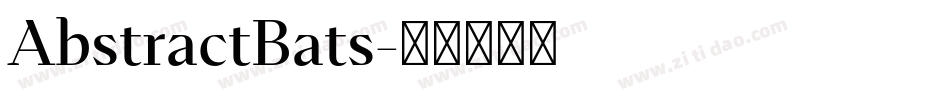 AbstractBats字体转换