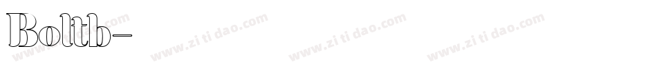 Boltb字体转换