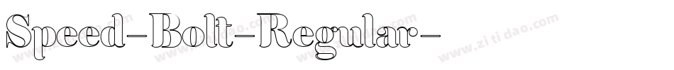 Speed-Bolt-Regular字体转换