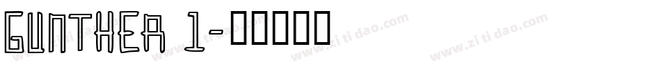 GUNTHER_1字体转换