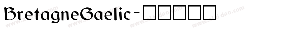 BretagneGaelic字体转换
