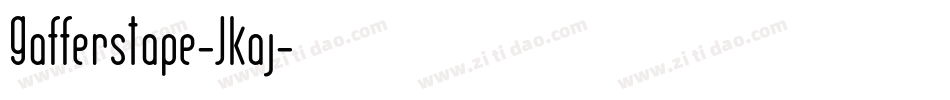GaffersTape-JKaj字体转换