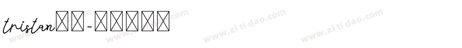 tristan字体字体转换