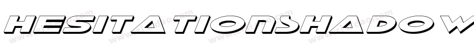 HesitationShadowItalic-Bmn5字体转换