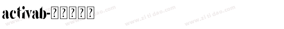 activab字体转换