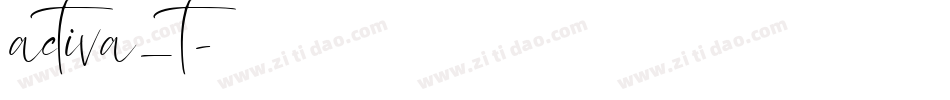 activa_t字体转换