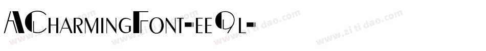 ACharmingFont-ee9l字体转换