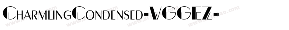 CharmlingCondensed-VGGEZ字体转换