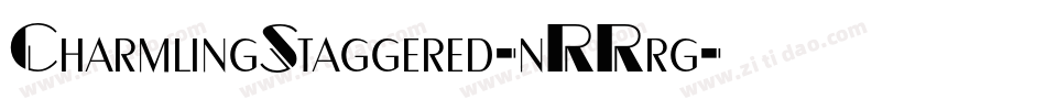 CharmlingStaggered-nRRrg字体转换