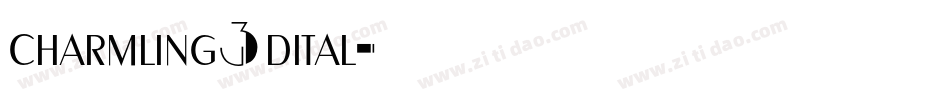 charmling3dital字体转换