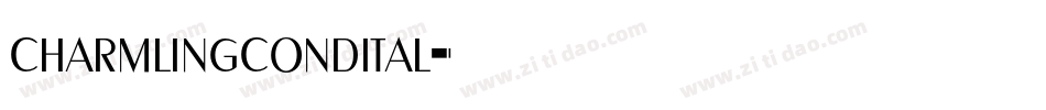 charmlingcondital字体转换