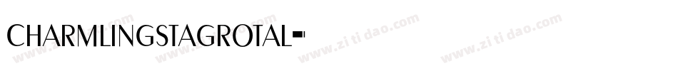 charmlingstagrotal字体转换