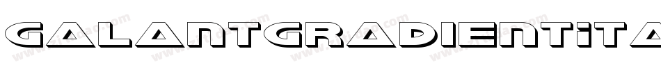 GalantGradientItalic-BJr5字体转换
