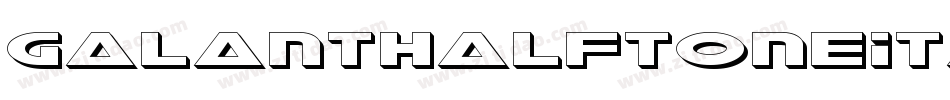 GalantHalftoneItalic-Y4rv字体转换