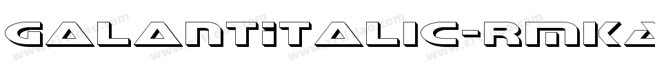 GalantItalic-rMKA字体转换