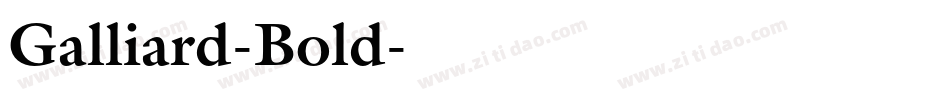 Galliard-Bold字体转换
