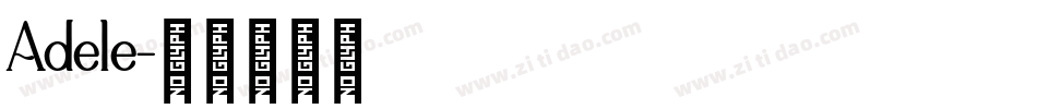 Adele字体转换