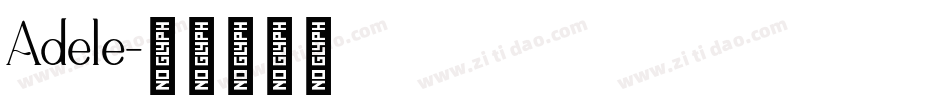 Adele字体转换