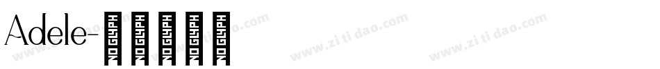 Adele字体转换