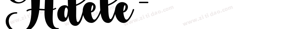 Adele字体转换