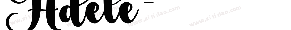 Adele字体转换