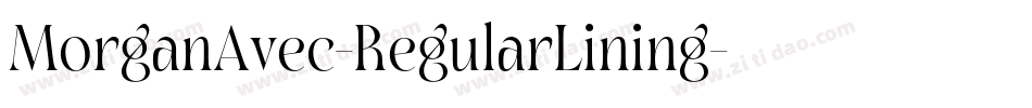 MorganAvec-RegularLining字体转换