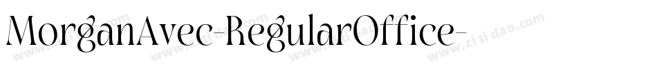 MorganAvec-RegularOffice字体转换