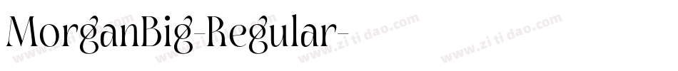MorganBig-Regular字体转换
