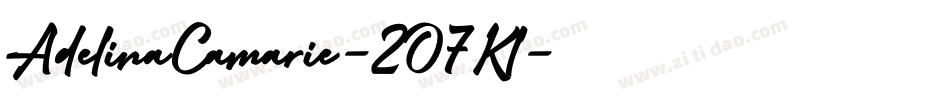 AdelinaCamarie-2O7Kl字体转换