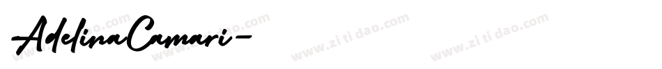 字体名称：AdelinaCamari字体转换