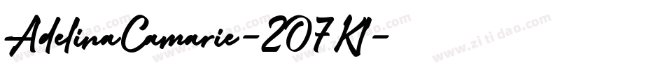 AdelinaCamarie-2O7Kl字体转换