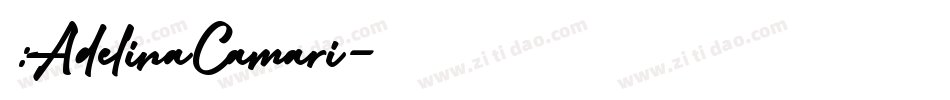 字体名称:AdelinaCamari字体转换 字体名称:AdelinaCamari字体转换