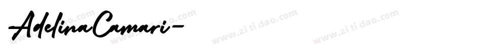 字体名称：AdelinaCamari字体转换